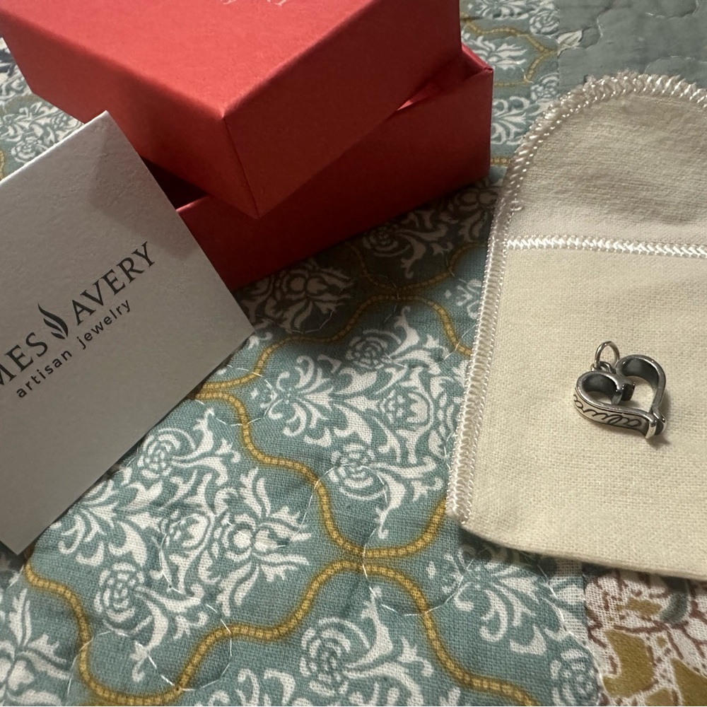 James Avery Silver Heart Necklace